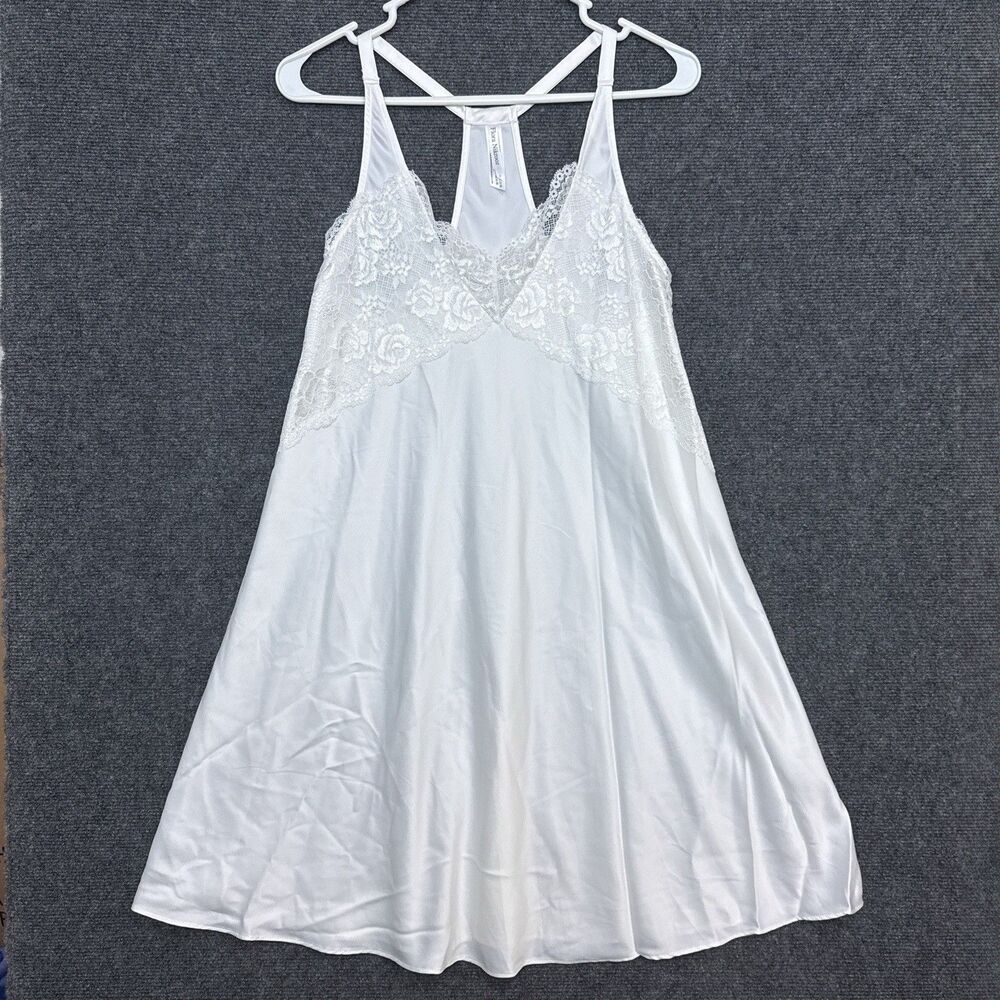 Flora by Flora Nikrooz S Feminine Chemise Dress White Lace Bride Wedding